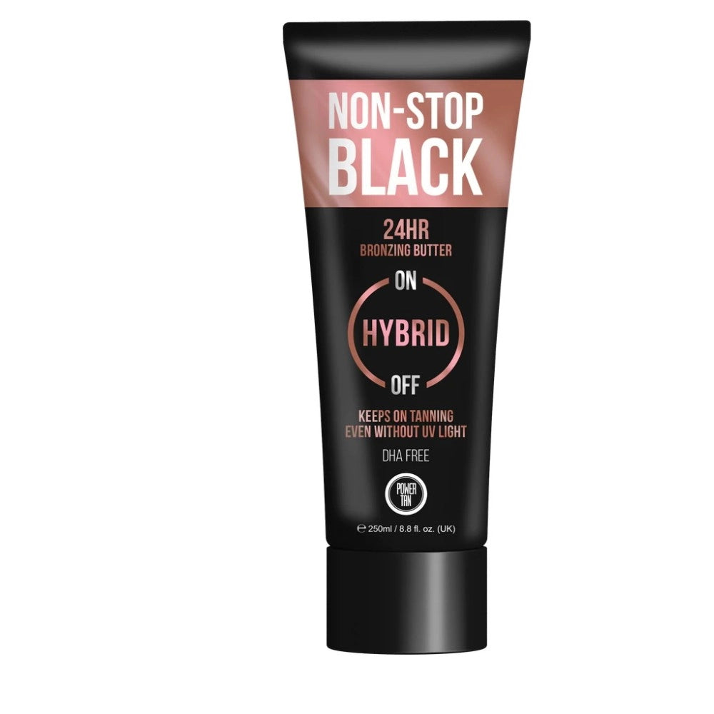 Power Tan Non-Stop Black DHA Free Hybrid Bronzing Butter 250ml
