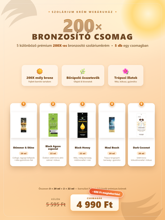 200x Bronzosító csomag